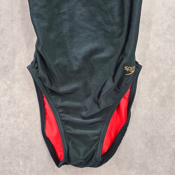 Speedo Black Pink Cut Out One Piece Swimsuit Leotard Pro LT Girls 28 - Picture 5 of 7